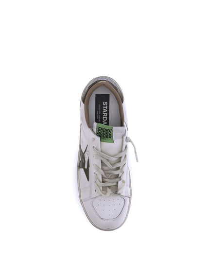 Golden Goose White Calf Leather Bos Taurus Low Top Sneakers