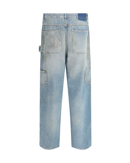 Golden Goose Light Blue Cotton Jeans Denim
