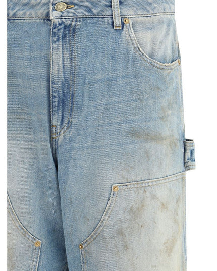 Golden Goose Light Blue Cotton Jeans Denim