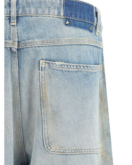 Golden Goose Light Blue Cotton Jeans Denim