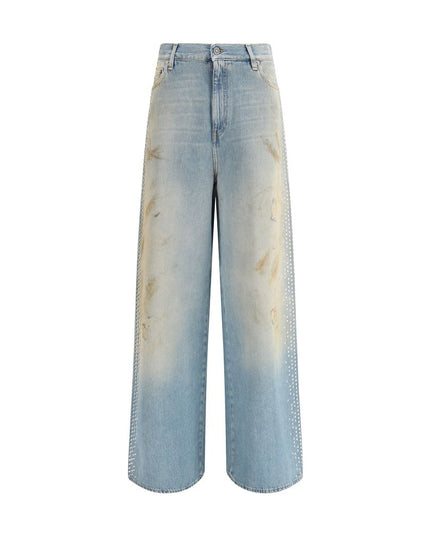 Golden Goose Light Blue Cotton Boyfriend Jeans