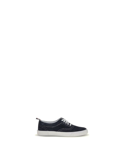 Thom Browne Blue Calf Leather Bos Taurus Low Top Sneakers