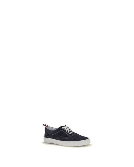 Thom Browne Blue Calf Leather Bos Taurus Low Top Sneakers