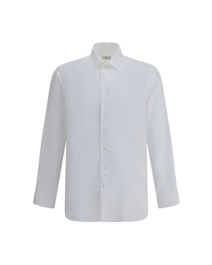 Etro White Cotton Dress Shirt