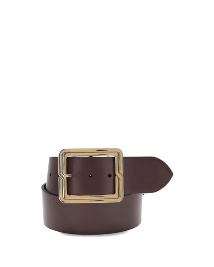 Etro Brown Calf Leather Bos Taurus Regular Belt