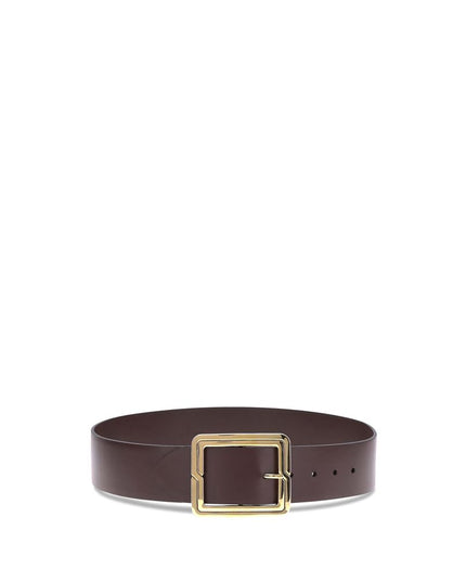Etro Brown Calf Leather Bos Taurus Regular Belt