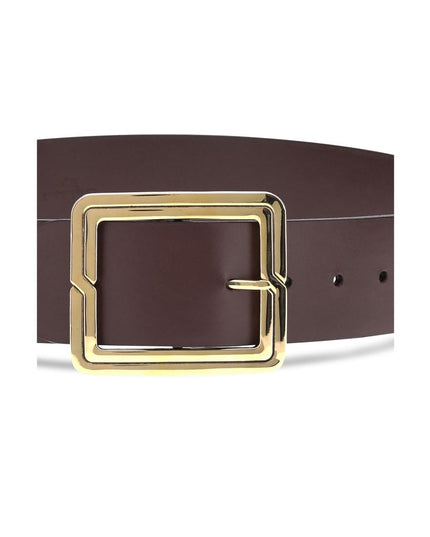 Etro Brown Calf Leather Bos Taurus Regular Belt