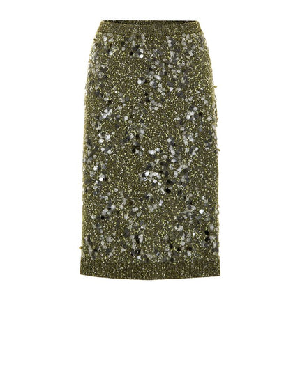 Gucci Green Viscose Mini Skirt