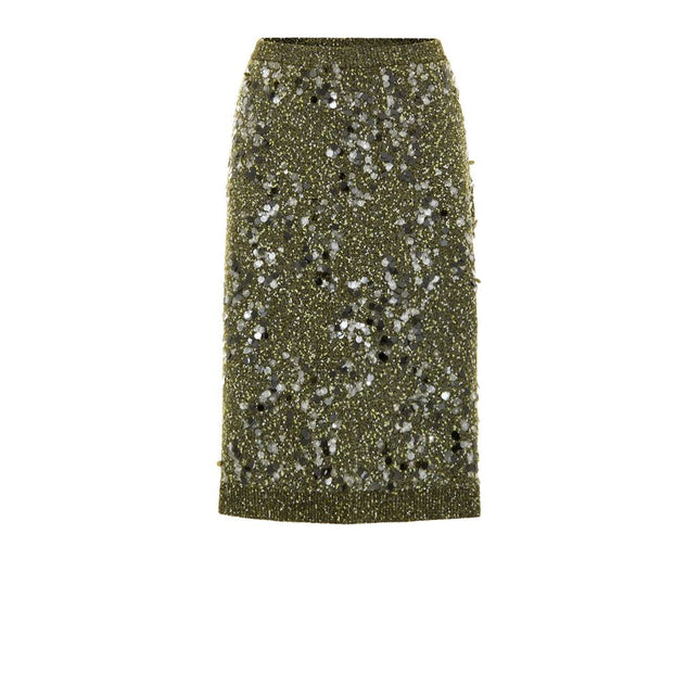 Gucci Green Viscose Mini Skirt