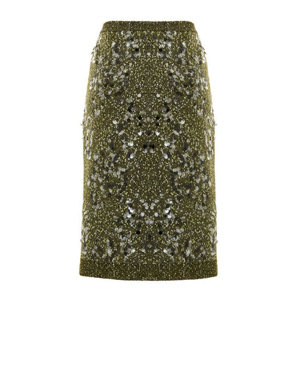 Gucci Green Viscose Mini Skirt