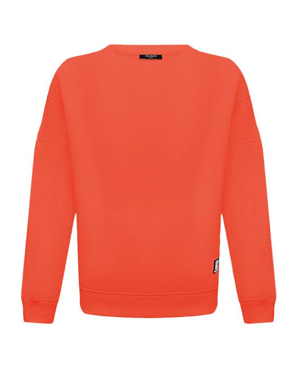 Balmain Orange Cotton Men Sweater