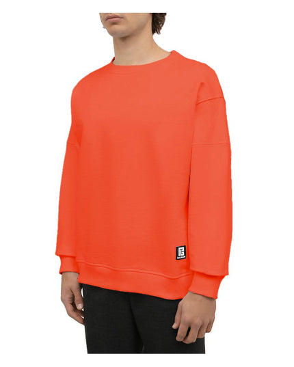 Balmain Orange Cotton Men Sweater