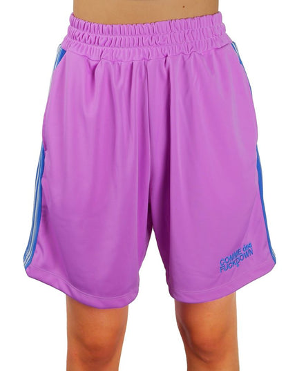 Comme Des Fuckdown Purple Polyester Short