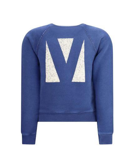 Valentino Blue Cotton Sweatshirt