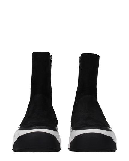 Kenzo Black Leather Ankle Boots
