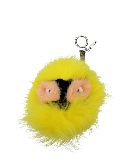 Fendi Yellow Fur Keychain
