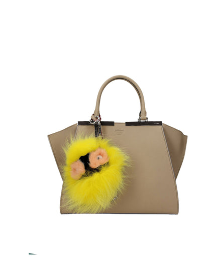 Fendi Yellow Fur Keychain