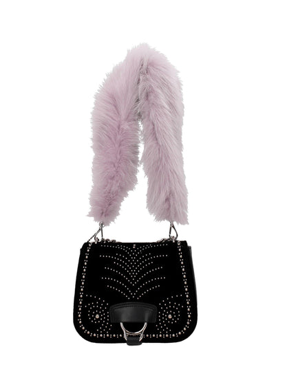 Miu Miu Purple Fur Shoulder Bag