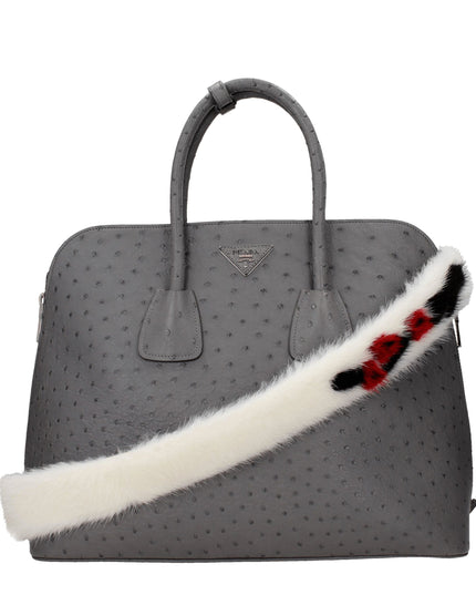 Prada White Leather Shoulder Bag