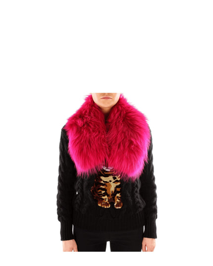 Mr. Mrs. Shirt Pink Fur Foulard