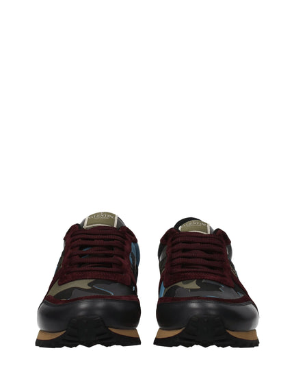 Valentino Garavani Green Leather Athletic Sneakers