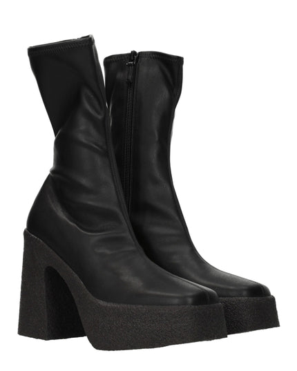 Stella McCartney Black Leather Ankle Boots