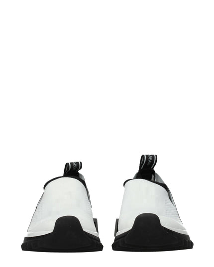 Dolce & Gabbana White Fabric Chunky Sneakers