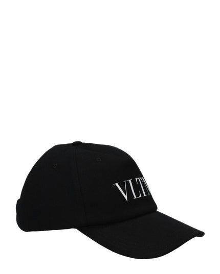 Valentino Garavani Black Cotton Cap (Baseball Hat)