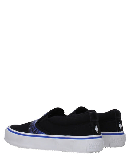 Marcelo Burlon Black Fabric Slip-On Loafers