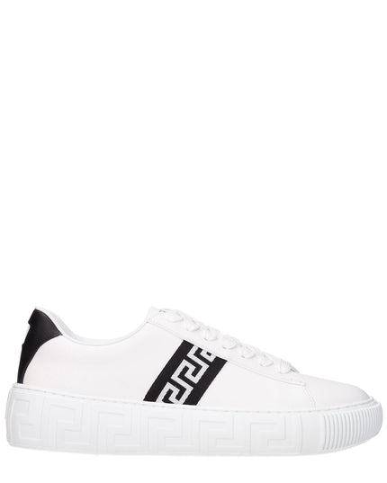 Versace White Leather Sneakers
