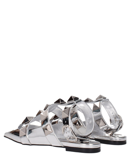 Valentino Garavani Gray Leather Sandals