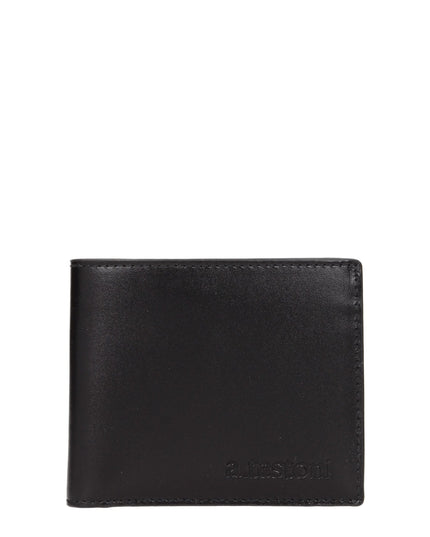 Testoni Black Leather Wallet