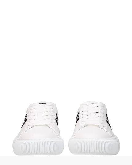 Versace White Leather Sneakers