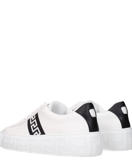 Versace White Leather Sneakers