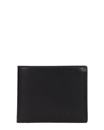 Testoni Black Leather Wallet