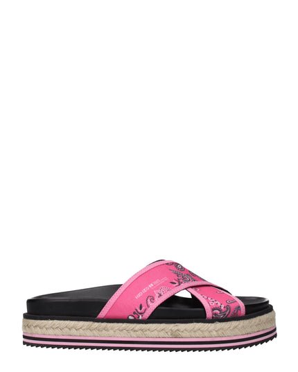 Kenzo Pink Fabric Slippers Sandals