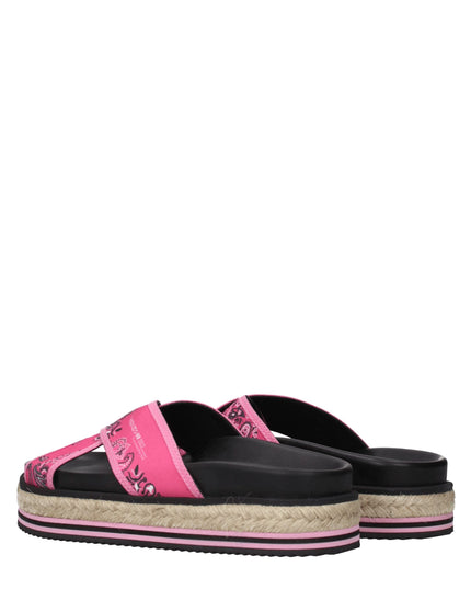 Kenzo Pink Fabric Slippers Sandals