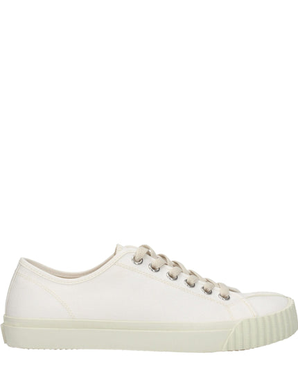 Maison Margiela White Fabric Low Top Sneakers