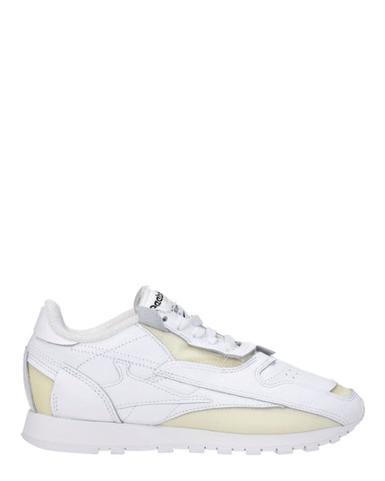 Maison Margiela White Leather Athletic Sneakers