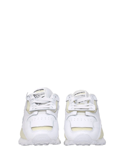 Maison Margiela White Leather Athletic Sneakers