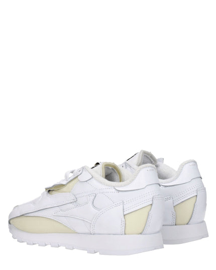 Maison Margiela White Leather Athletic Sneakers