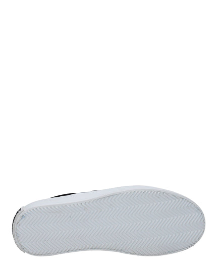 Marcelo Burlon Black Fabric Slip-On Loafers