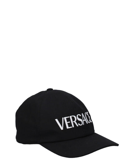 Versace Black Cotton Cap (Baseball Hat)