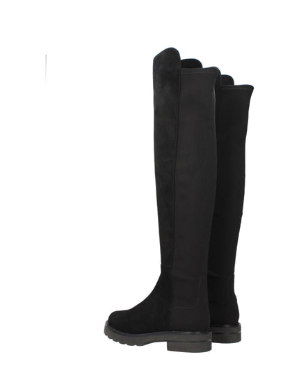 Stuart Weitzman Black Leather Over The Knee