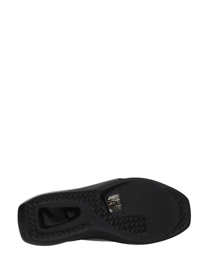 Alyx Black Leather Slippers
