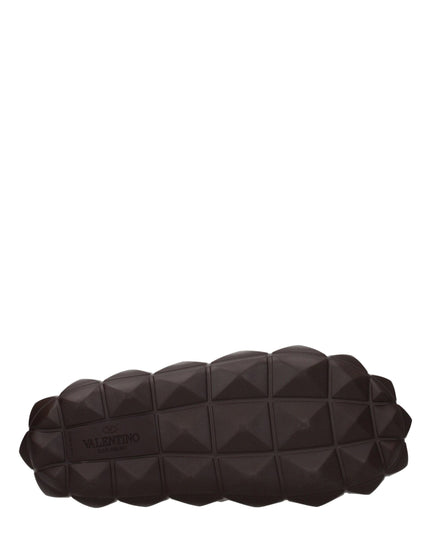 Valentino Garavani Brown Cotton Slippers Sandals