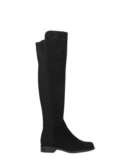 Stuart Weitzman Black Leather Over The Knee