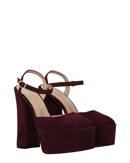 Stuart Weitzman Red Leather Platforms