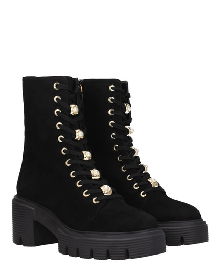 Stuart Weitzman Black Leather Ankle Boots