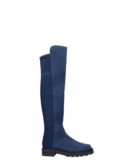 Stuart Weitzman Blue Leather Over The Knee